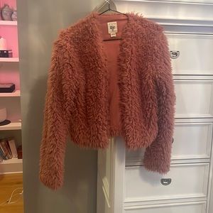 Billabong Pink Cropped Bomber